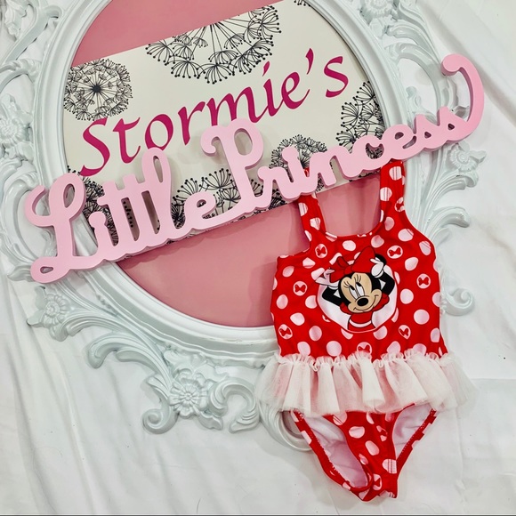 Disney Other - Disney / Tutu Minnie Mouse Red One Piece Swimsuit